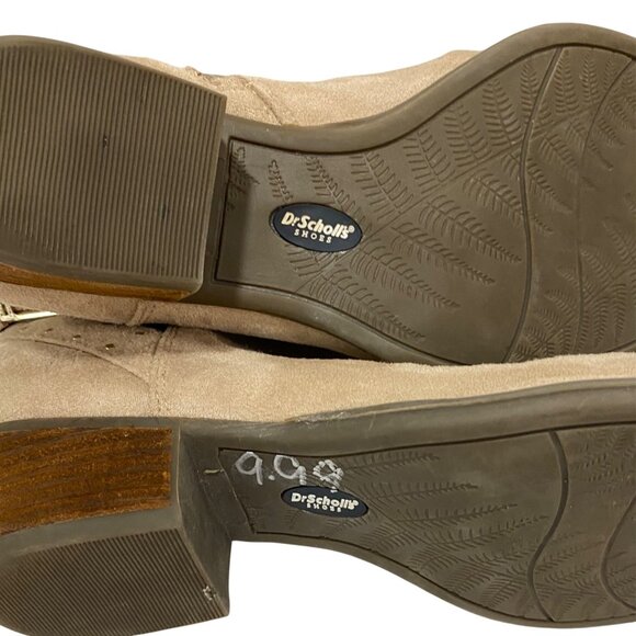 Dr. Scholls Tan Suede Ankle Booties With Straps & Buckle Accents - Womens Size 9 - Picture 7 of 10